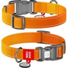 Obojek nylon WAUDOG Mono 2,0x28-40cm oranžový