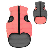AiryVest bunda pro psy korálová/šedá  M 47