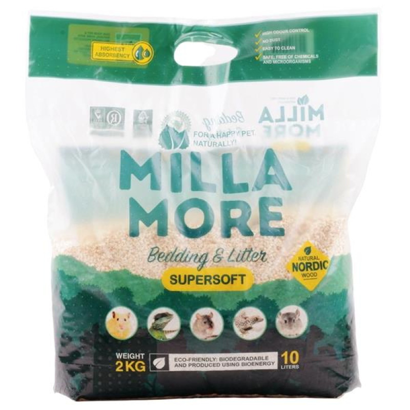 Podestýlka hlod. štěpky osika MillaMore Supersoft 10l/2kg