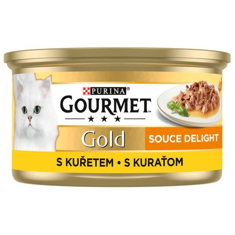 Gourmet Gold cat konz.-Sauce Delight Minifiletky kuře 85 g