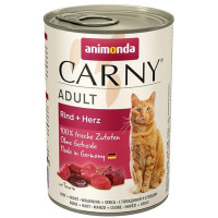 Animonda Carny cat  konz. - hovězí, srdce 400 g