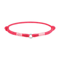 WAUDOG obojek Paracord na QR známku růžový (42-76cm/4mm)