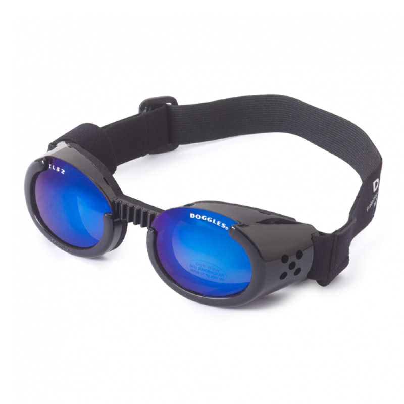 Doggles ILS - Sluneční a ochranné brýle pro psy Black/Mirror  M 