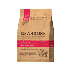 Grandorf granule pro psy Adult Medium & Maxi - Jehně a krocan  3kg