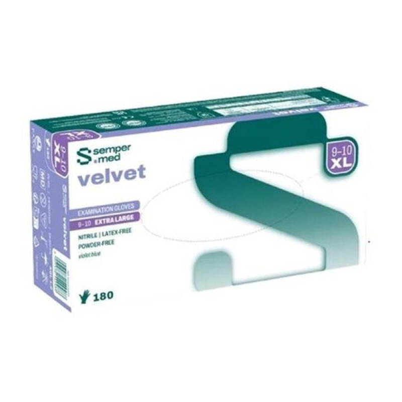 Rukavice nepudr. Sempercare Nitrile 180ks vel.XL fial.Tekro