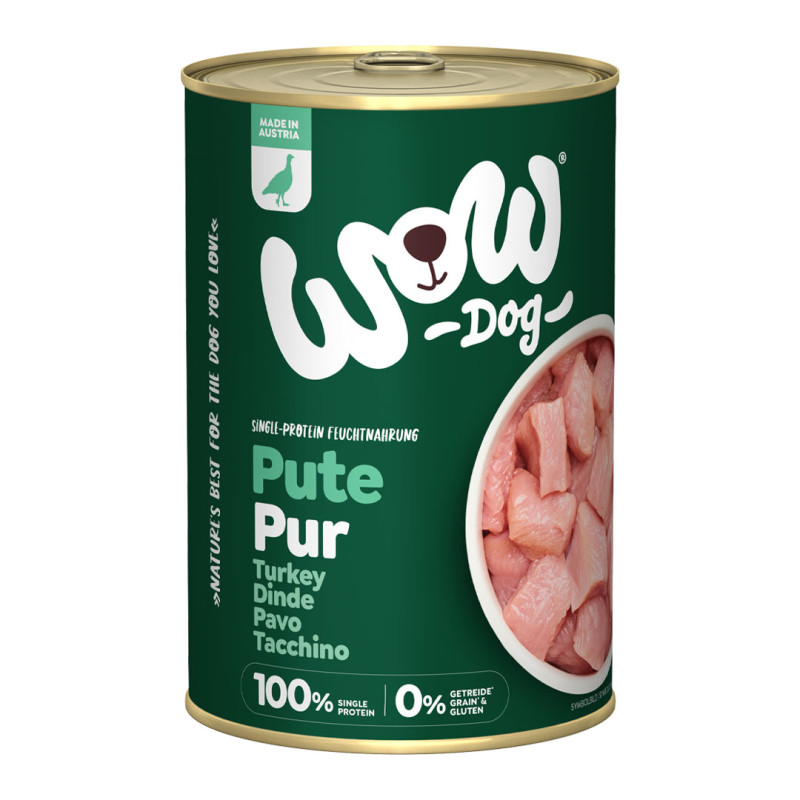 WOW Dog konzerva PUR Krocan monoprotein 400g