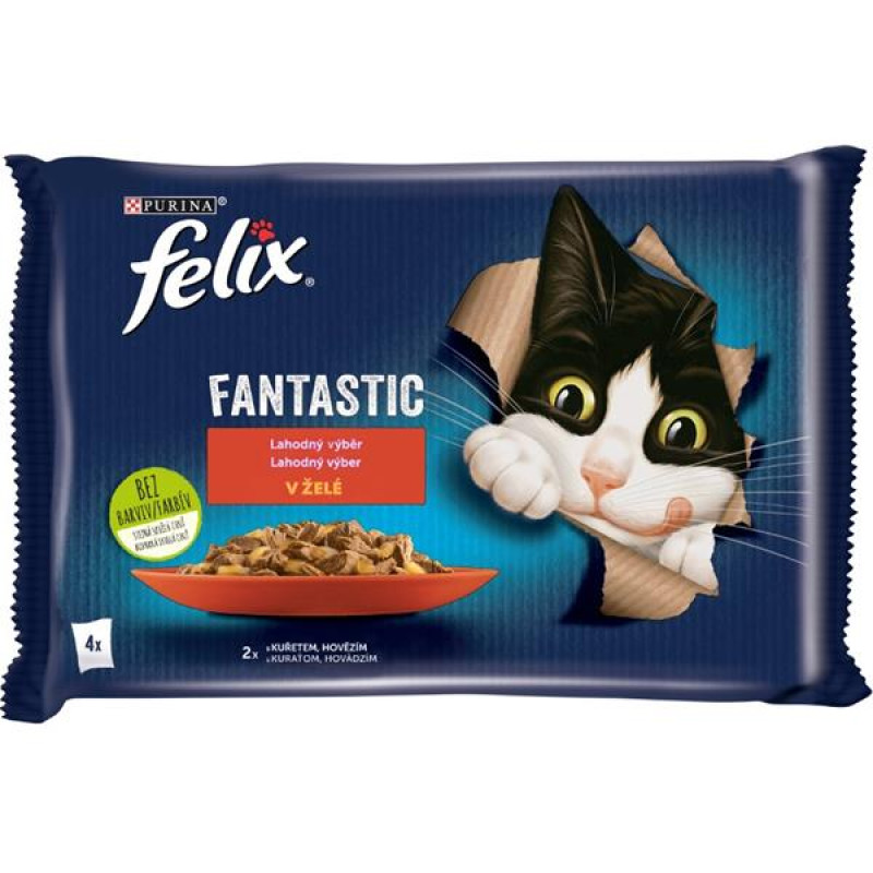 Felix cat kaps.-Fant.Multipack masový výběr v želé 4 x 85 g