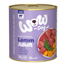 WOW Dog konzerva Jehněčí s dýní Adult 800g