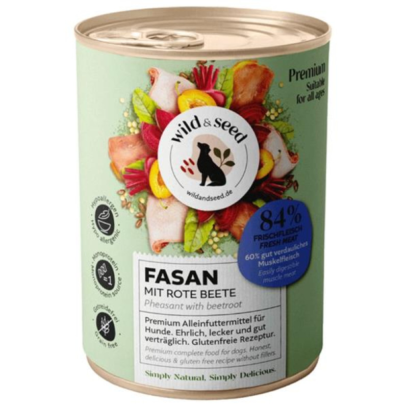 Wild&Seed Dog konz. - bažant 400 g