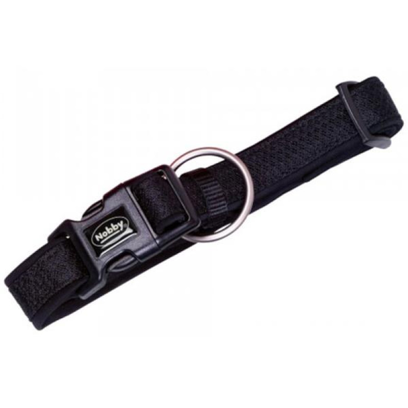 Obojek nylon Mesh Preno 40-55cm x 25-35mm černý Nobby