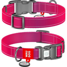 Obojek nylon WAUDOG Mono 1,5x25-35cm růžový
