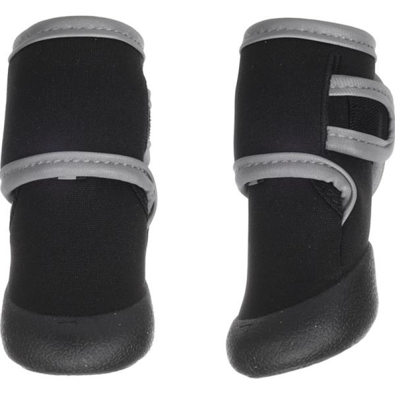 Botičky Laky 2 ks černé S 4,2x4,5cm Flamingo