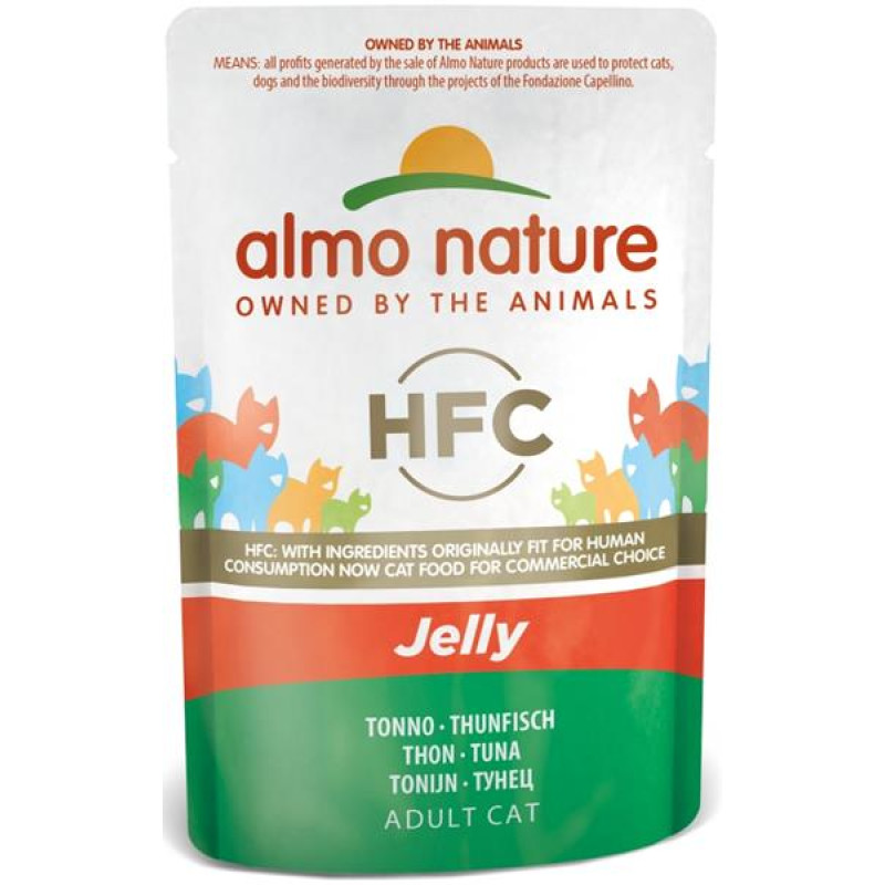 Almo Nature cat kaps. Jelly-tuňák 55g