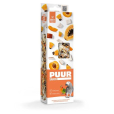 PUUR tyčinky pták papoušek papája&meruňka 2ks, 170g