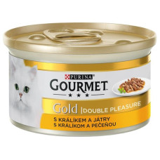 Gourmet Gold cat konz.-s králíkem a játry 85 g