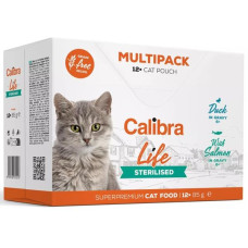 Calibra Cat Life kaps. Sterilised Multipack in gravy 12x85g