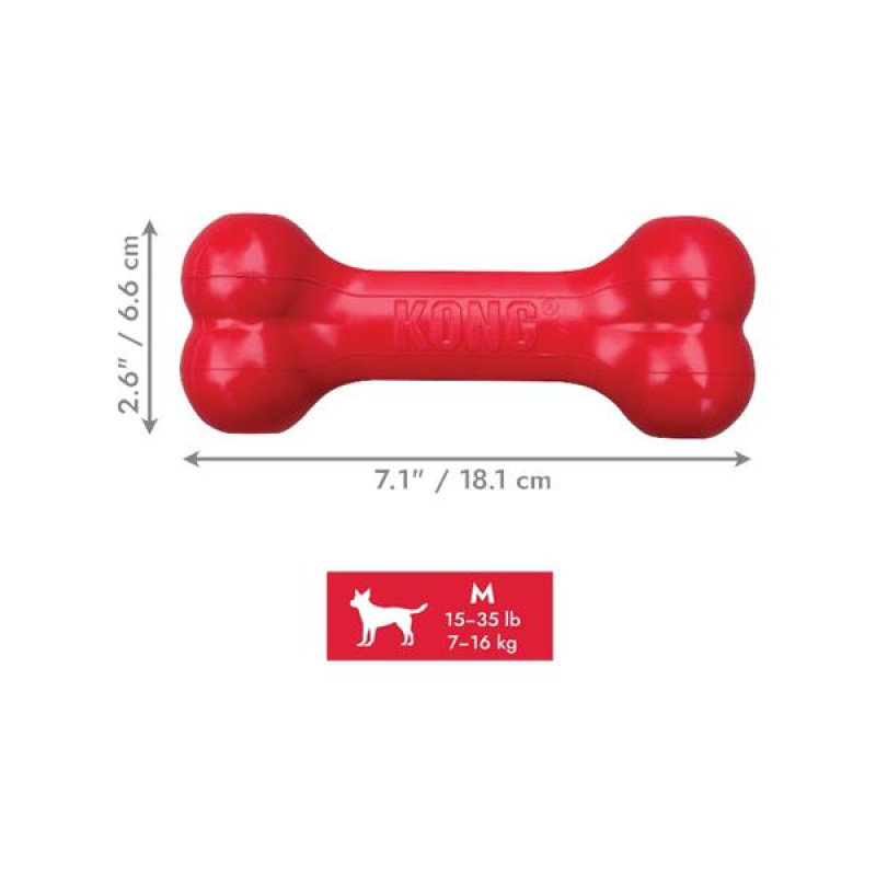 Hračka guma vánoč. KONG Goodie Bone M