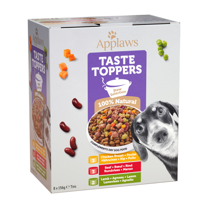 Applaws konzerva Dog Taste Toppers Stew Multipack 8x156g