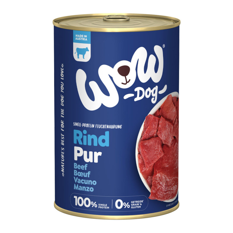 WOW Dog konzerva PUR Hovězí monoprotein 400g