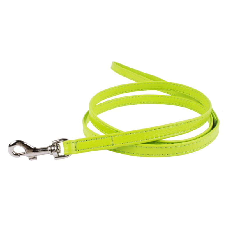 Collar Vodítko kožené Glamour Classic - zelené (122cm/25mm)