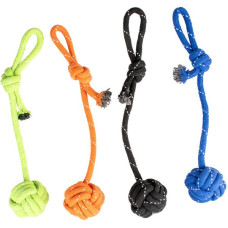 Hračka lano přetahovadlo s míčkem mix 27cm Duvo+