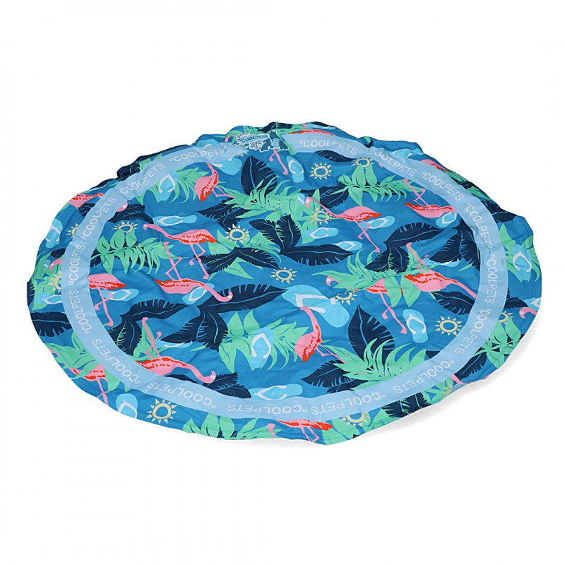 CoolPets gelová chladící podložka Tropical Flamingo 60cm