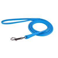 Collar Vodítko kožené Glamour Round - modré (122cm/ 8mm)
