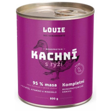Louie konz. pro psy kachní s rýží 800 g