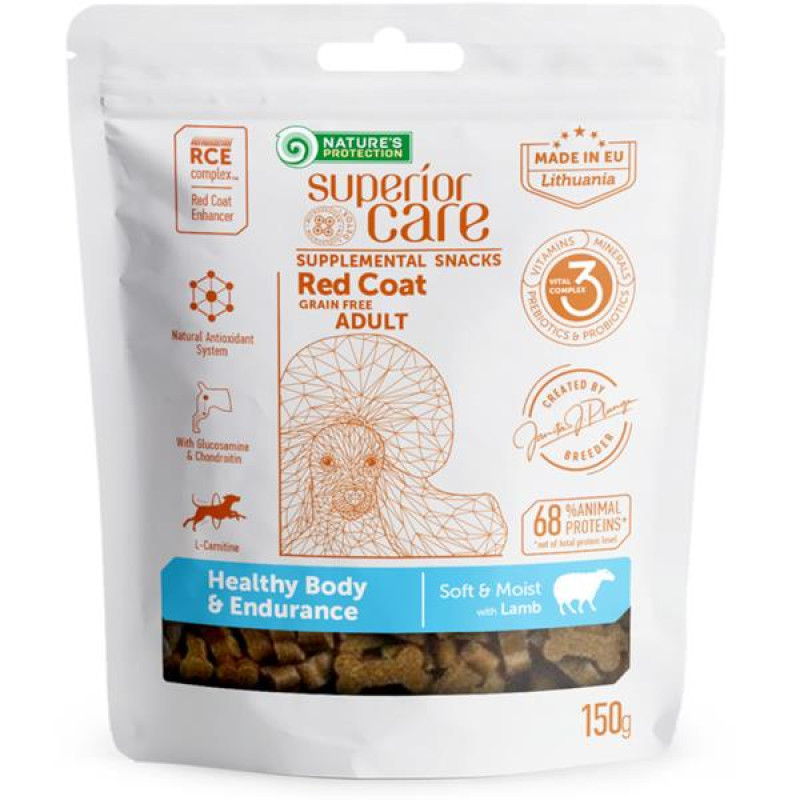 Nature's Protection SC Dog snack Red Coat Adult GF Lamb 150 g