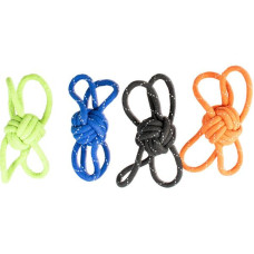 Hračka lano míč uzel + 4 smyčky mix 25,5,cm Duvo+