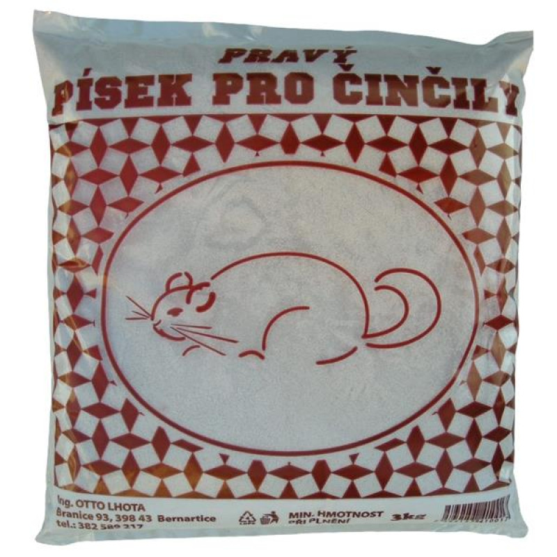 Písek koupací pro činčily 3 kg