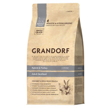 Grandorf granule pro kočky Adult Sterilised - Králík a krocan 2kg