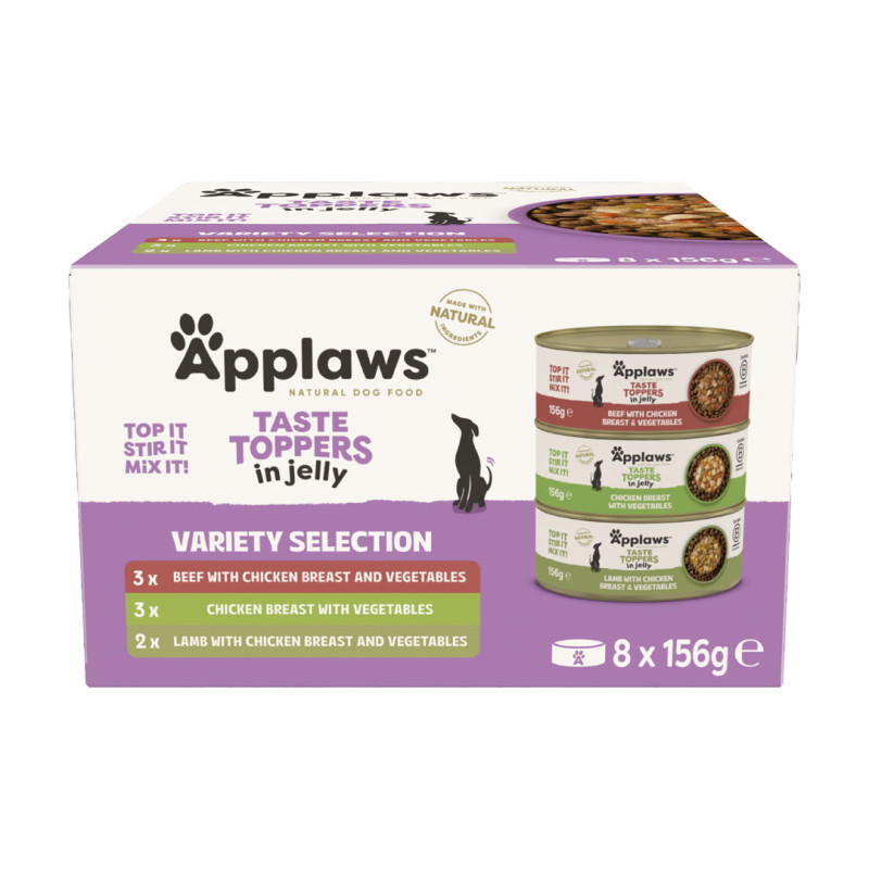 Applaws konzerva Dog Multipack v želé 8x 156g