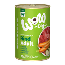 WOW Dog konzerva Hovězí s karotkou Adult 400g