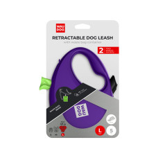 WAUDOG vodítko samonavíjecí se zásobníkem na sáčky Fialové 40kg/5m/L