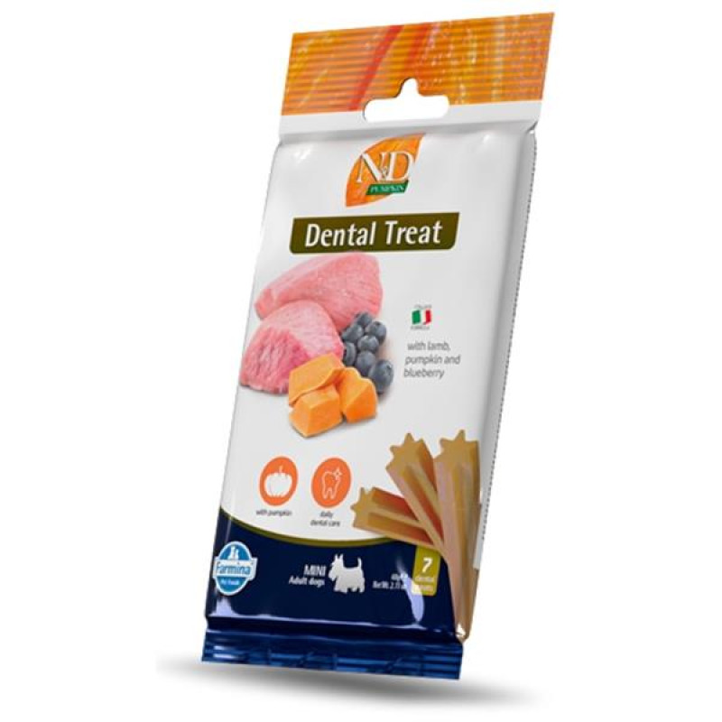 N&D PUMPKIN Dog Dental Snack Lamb Adult Mini 60 g