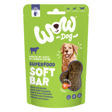 WOW Dog pamlsky Superfood měkké proužky Hovězí s dýní 150g