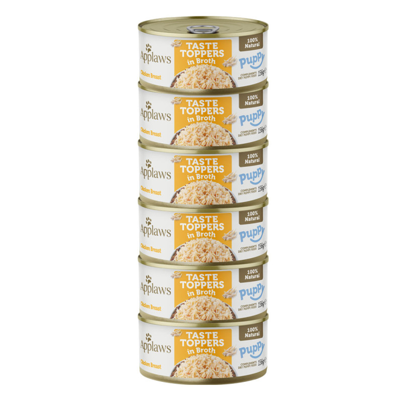 Applaws konzerva Dog Puppy Kuřecí prsa ve vývaru 6x 156g
