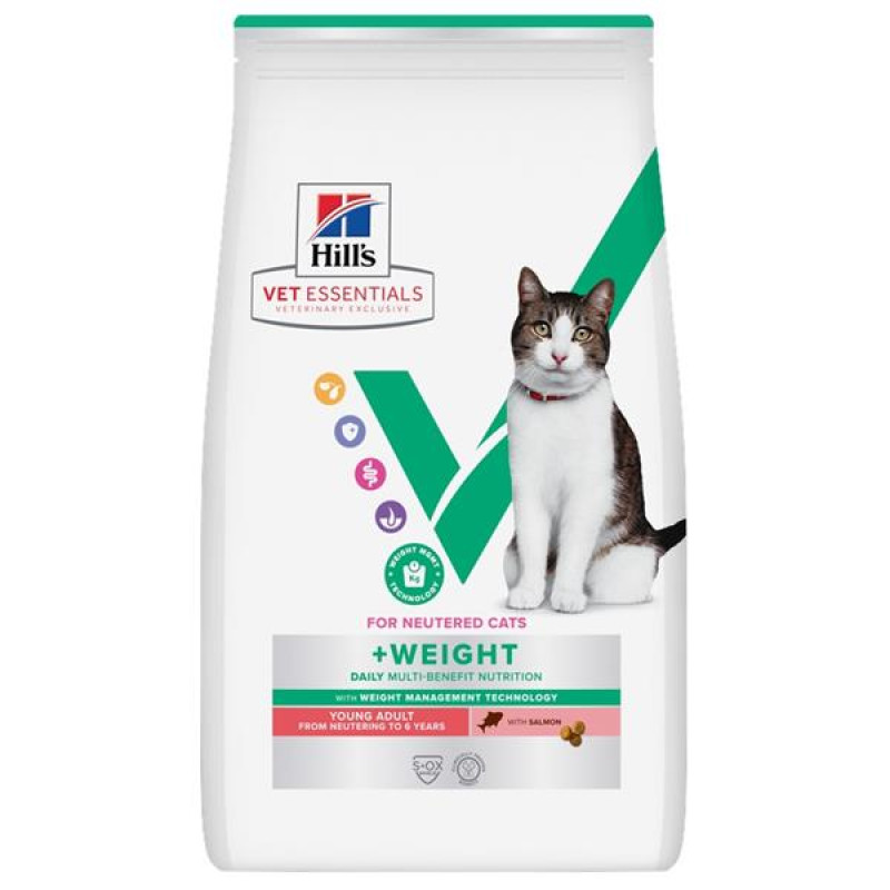 Hill's VetEssentials MULTI-BENEFIT + WEIGHT s lososem pro mladé kočky 1,5 kg