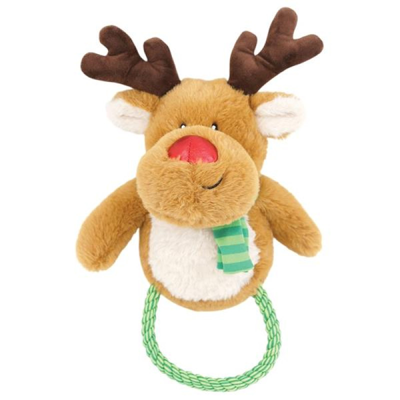 Hračka plyš vánoč. Ronny sob s provazem 38cm HP