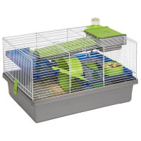 Klec hlod. křeček Pico stříbr./modrá/hrášková Rosewood 50x36x31cm