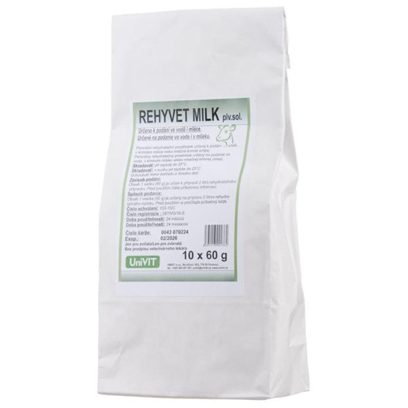 Rehyvet milk plv sol 10x60g