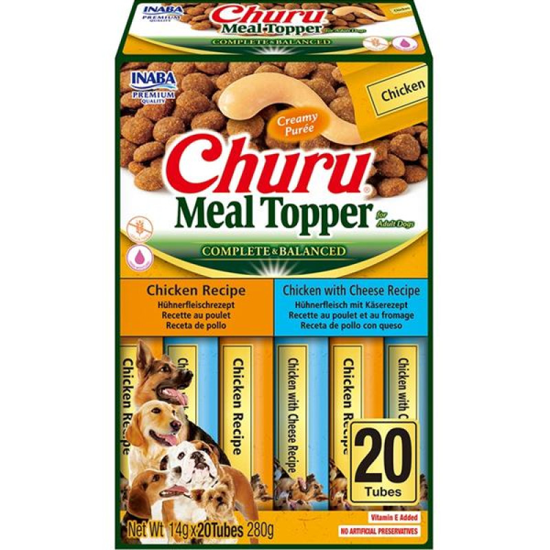 Inaba Churu Dog meal topper kuře multipack 20x14g