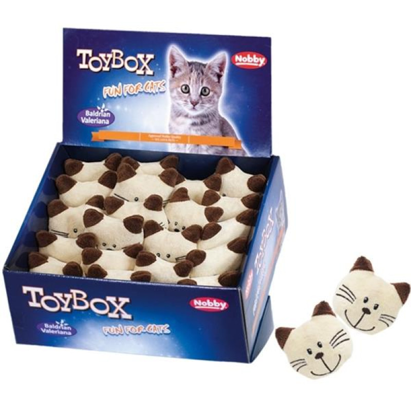 Hračka cat textil kočičí hlava Nobby