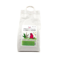 Rebel Cat přírodní stelivo hrudkující Corn & Hemp  7l 3+1 ZDARMA