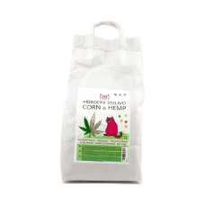 Rebel Cat přírodní stelivo hrudkující Corn & Hemp  7l 3+1 ZDARMA