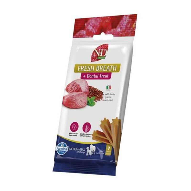 N&D QUINOA Dog Dental Snack Fresh Breath Adult Medium & Maxi 100 g