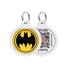 WAUDOG chytrá ID známka s QR tagem DC Batman znak