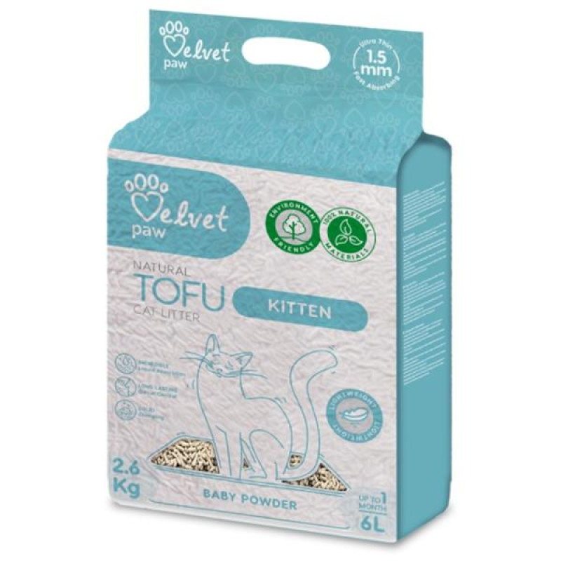 Stelivo Velvet Paw Tofu Kitten 6l /2,6kg