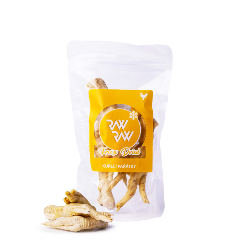 RAW RAW Freeze Dried Kuřecí pařátky 60g